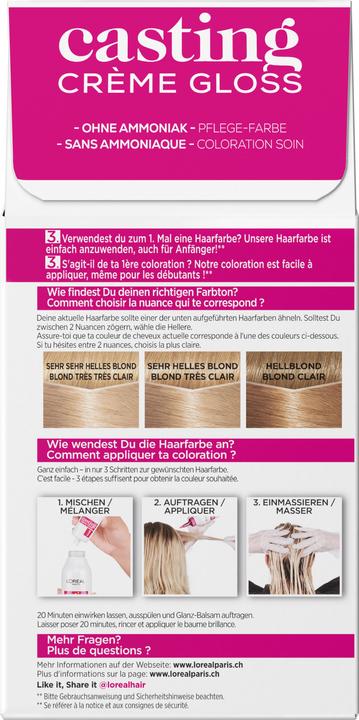 Actual product image L'Oréal Paris Casting Cream Gloss (1010 Very Light Pearl Blonde)