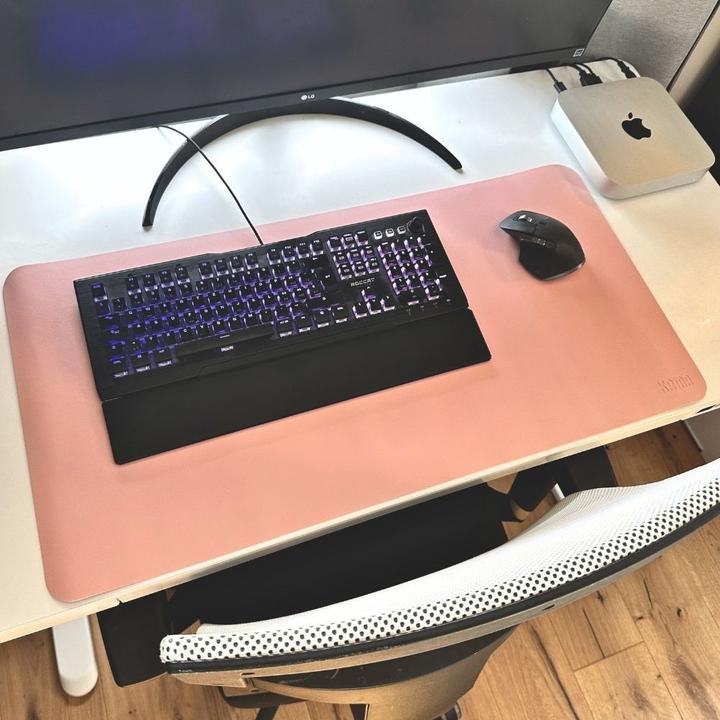 Kama Schreibtischmatte, Mousepad, Rosa (80 x 40 cm)