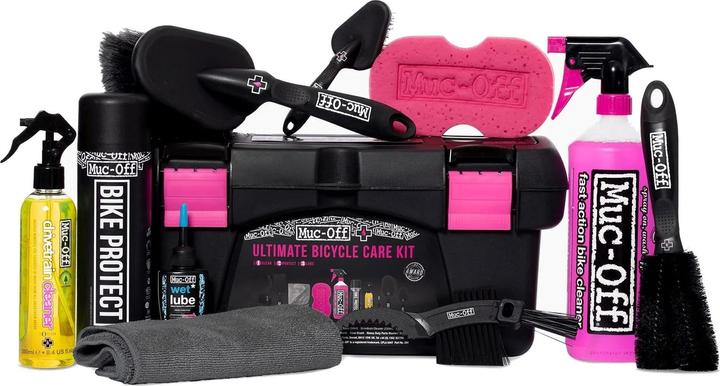 Actual product image Muc-Off Ultimate Bicycle Kit (1800 ml, Bicycle cleaner, Chain cleaner, Universal Lubricant, Sponge, Care set)
