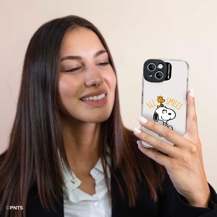 Immagine prodotto SBS custodia&me Peanuts cover cam logo iPhone 14 design4 Snoopy All Smiles Classic (Apple iPhone 14)