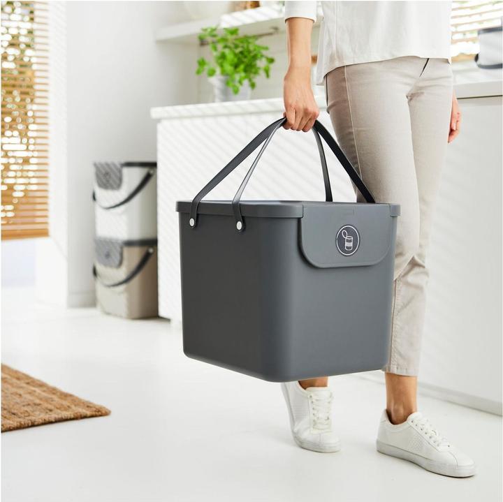 Actual product image Rotho Albula recycling bin 40 l, anthracite (40 l)