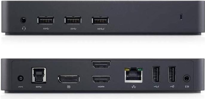 Actual product image Dell Superspeed USB 3.0 (Docking port (proprietary), 3 Ports)