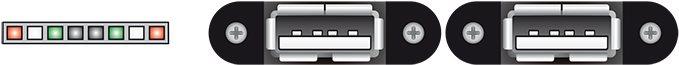 Actual product image Delock USB cable internal to external (0.25 m)