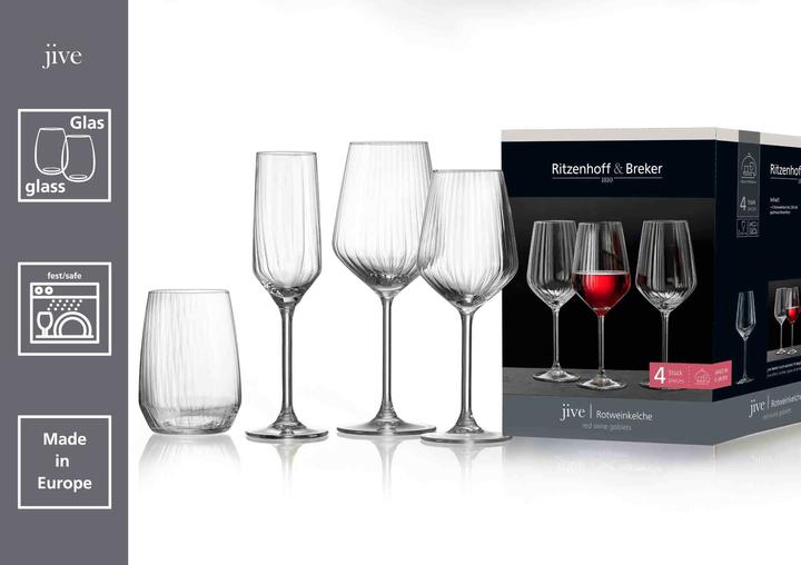 Actual product image Ritzenhoff & Breker Jive Rotweingläser (53 cl, 4 Glasses, Red wine glasses)