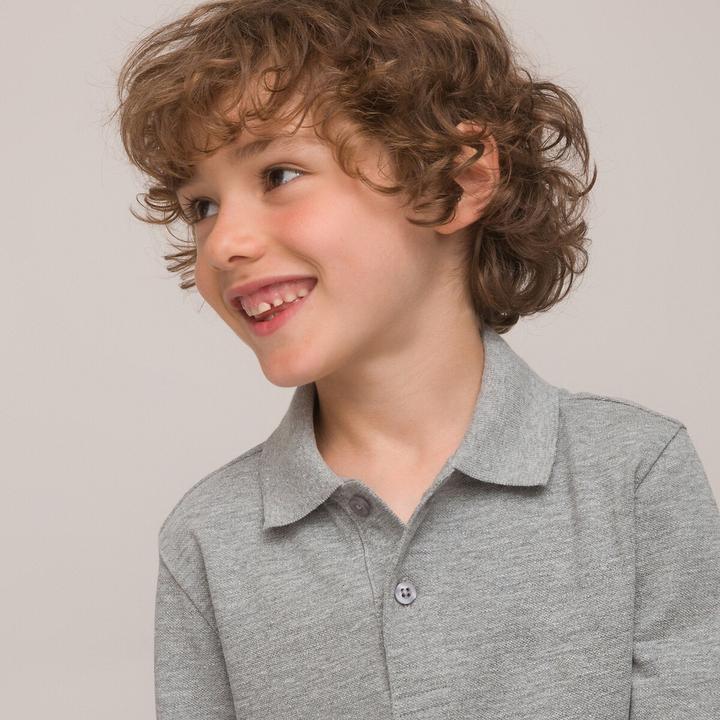 La Redoute Collections 2er-Pack langärmelige Poloshirts
