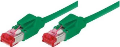Actual product image Tecline Patch cable S/FTP, PiMF, Cat 6, green, 0.3 m halogen-free, with Draka cable and Hirose plugs TM21 (S/FTP, CAT6, 0.30 m)