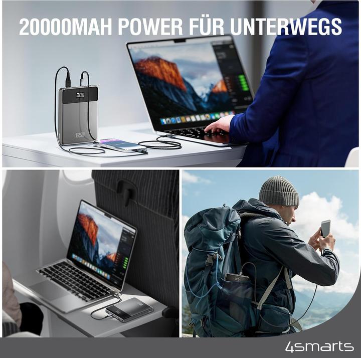 Produktbild 4smarts Enterprise Slim (20000 mAh, 122.50 W, 74 Wh)