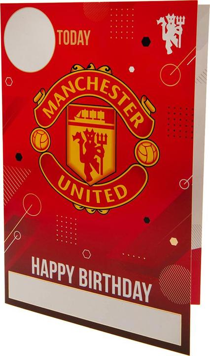 Actual product image Manchester United FC Birthday Card With Stickers (1 pcs.)
