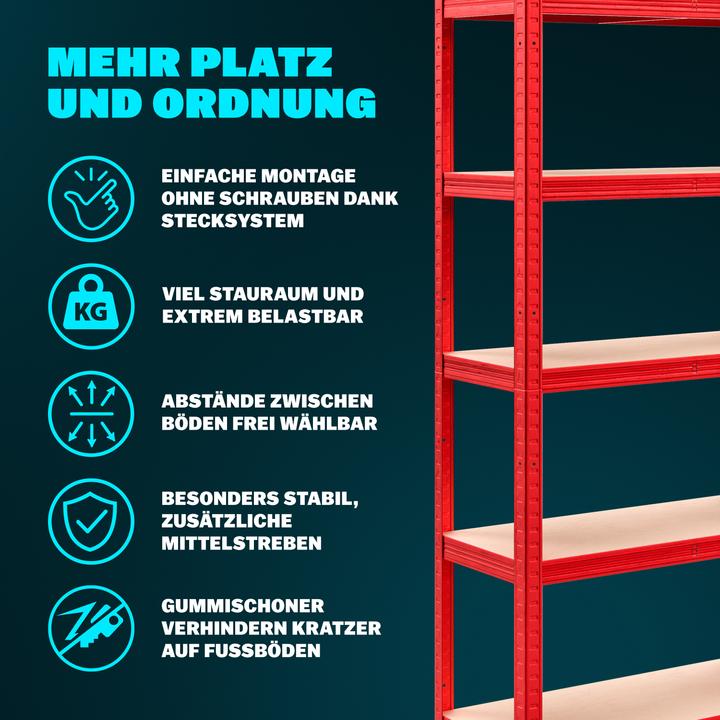 Actual product image Monzana 2x heavy duty shelf