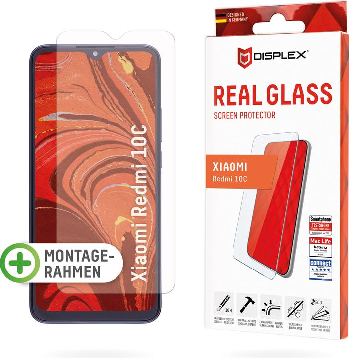 Immagine prodotto Displex Real Glass, 2D Panzerglas (1 Pezzo/i, Xiaomi Redmi 10C, Xiaomi Poco C40)