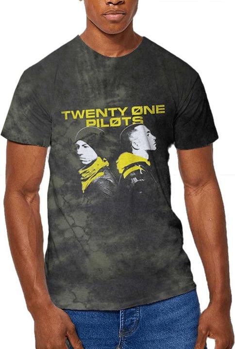 Actual product image Twenty one pilots Unisex Adult Back To Back Tie Dye T-Shirt (XXL)