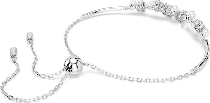 Actual product image Swarovski Constella Armreif Kristallperle Rundschliffe Weiss (24 cm, Swarovski Metal)