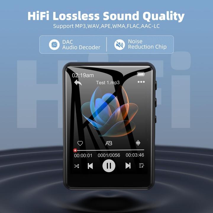 Produktbild Zaqe Tragbarer MP3-Player mit Bluetooth und Touchscreen