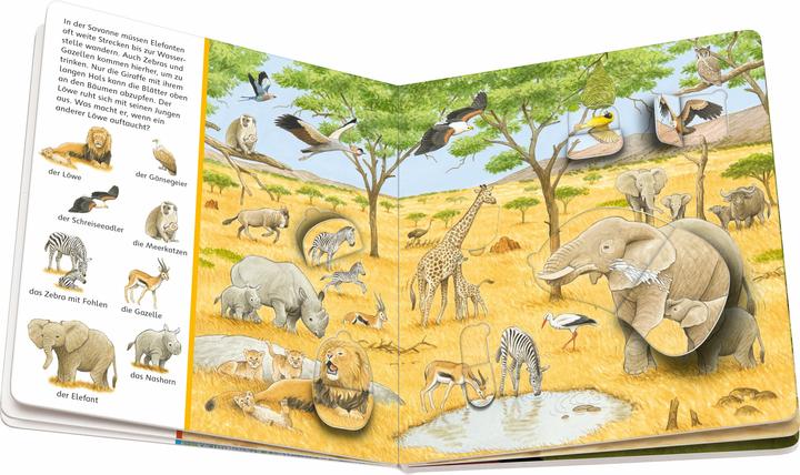 Immagine prodotto Ravensburger Il mio libro di oggetti nascosti da cercare: Gli animali e i loro figli (Tedesco)