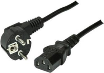 Actual product image Shiverpeaks Type F/C13 1.8m 1.8m Mains plug Type F C13 coupler Black (1.80 m, C13)