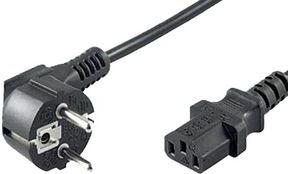 Actual product image Shiverpeaks Type F/C13 1.8m 1.8m Mains plug Type F C13 coupler Black (1.80 m, C13)