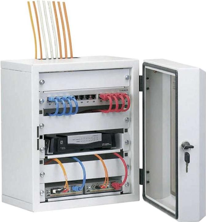 Produktbild EFB Elektronik Mini-Rack 25,40cm (10")-7HE,mit Sichttür (19 Zoll Rack)