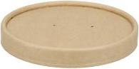 Actual product image Multi Paplåg Verive Ø 116 mm til soup-to-go baeger papir/PLA Brun,4 ps x 25 stk/krt