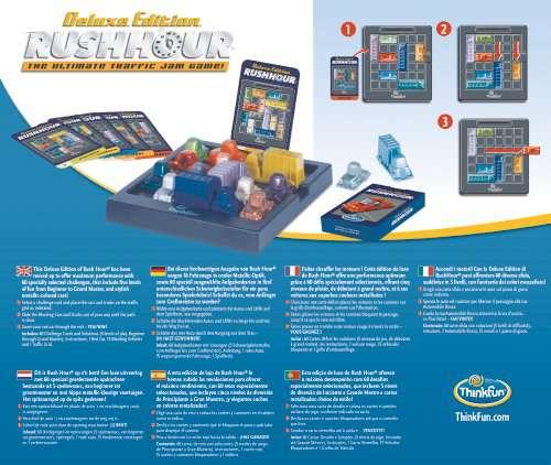 Actual product image Thinkfun Rush Hour Deluxe brain game (German)