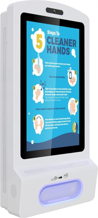 Produktbild Allnet Display 21 Zoll, Desinfektion Kioskterminal, Android 7, RK3288, Farbe weiss oh. Standfuss (21", 8 GB, Weiss)