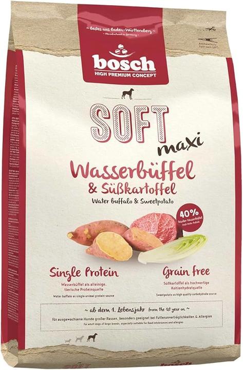 Produktbild Bosch Petfood Soft Adult Maxi, Wasserbüffel & Süsskartoffel, 2.5 kg (Adult, 1 Stk., 2500 g)