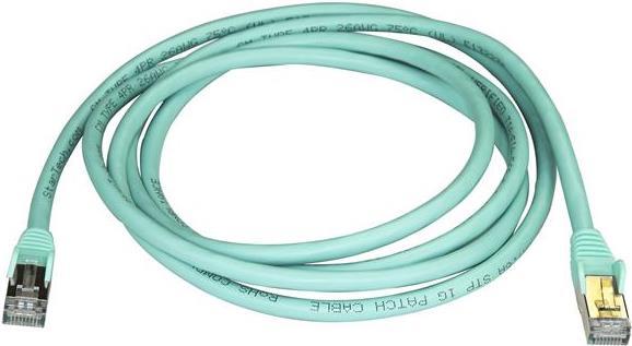 Immagine prodotto StarTech Cavo Patch Cat6a 2m Aqua (STP, CAT6a, 2 m)