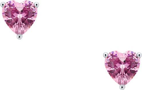Candy Herzohrstecker Lola, 925 Sterling Silber, rosa (925er Sterling Silber)