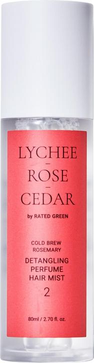 Rated Green Detangling perfume hair mist 02 (lychee-rose-cedar)