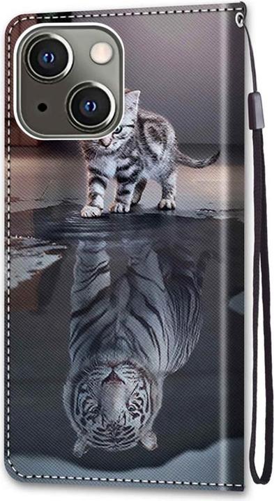Immagine prodotto Cover-Discount iPhone 13 mini - custodia in pelle cover cat (Apple iPhone 13 mini)