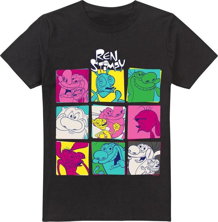 Actual product image Ren & Stimpy Mens Warhol 2 T-Shirt (4XL)