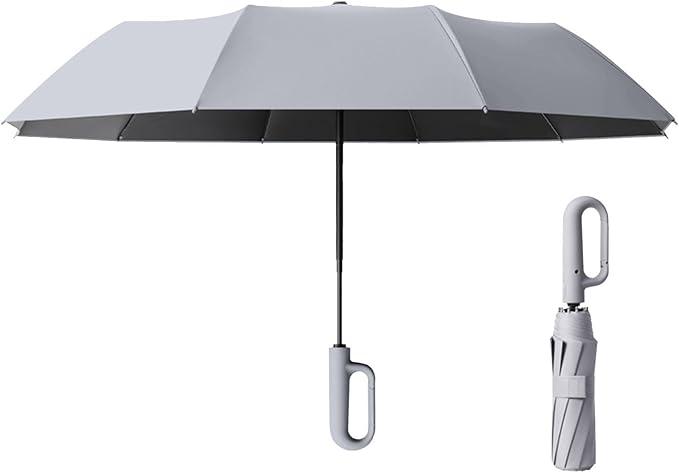 Produktbild Alopini Tragbare grosse automatische Regenschirm mit Schnalle für beide sonnigen und regnerischen Tag