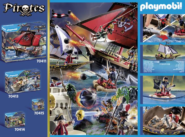 Produktbild Playmobil Rotrocksegler (70412, Playmobil Pirates)
