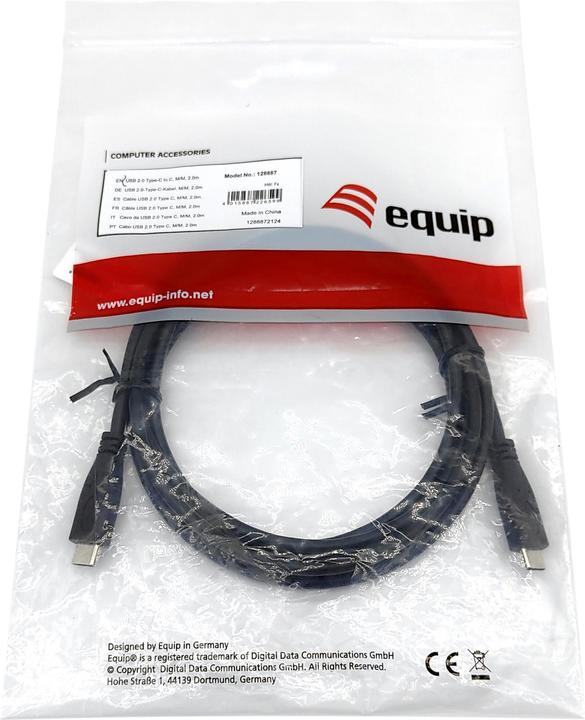 Immagine prodotto equip Cavo USB 2.0 C -> C St/St (2 m, USB 2.0)