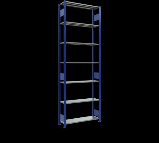 Immagine prodotto Schulte Lagertechnik Sistema di scaffalature di base senza viti MULTIplus150 con ripiani di lunghezza
