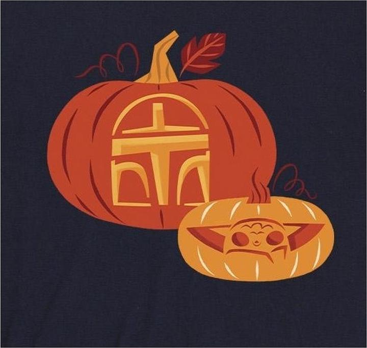 Actual product image Star Wars Mens Pumpkin Cotton T-Shirt (XL)