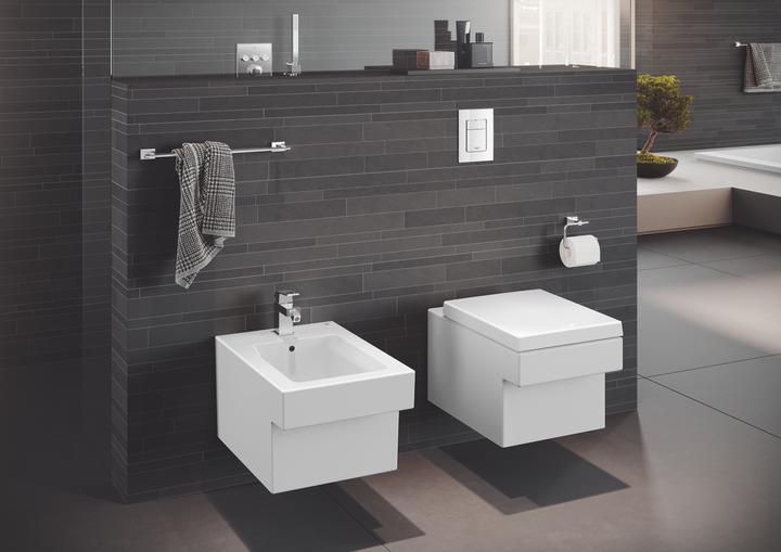 Actual product image Grohe Eurocube single lever bidet mixer