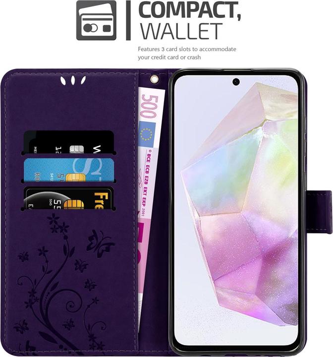 Immagine prodotto Cadorabo Cover per Samsung Galaxy A35 con motivo floreale (Samsung Galaxy A35)