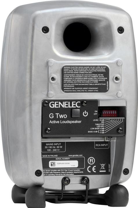 Produktbild Genelec Studiomonitor G Two – 50 Watt, Aluminium Raw (Aktiv, 1 Stk.)