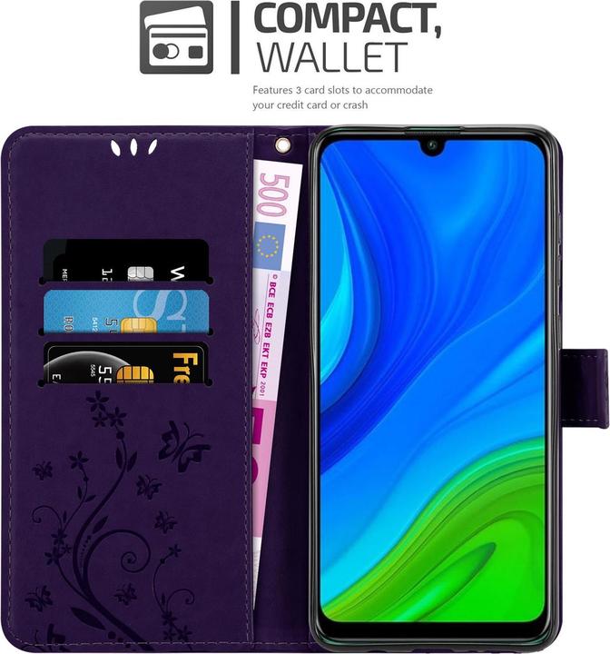 Produktbild Cadorabo Flower Book Cover (Huawei P Smart (2020))