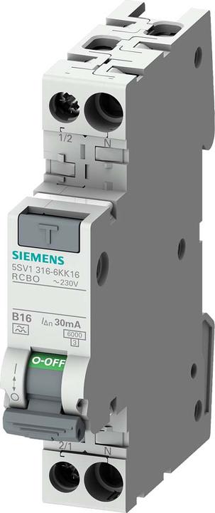 Siemens 5SV1616-7KK16 1P+N 6kA Typ A 300mA C16 FI/LS-Schalter