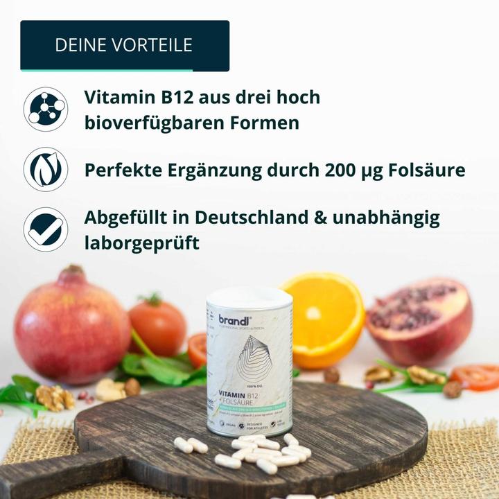 Produktbild Brandl-Nutrition Vitamin B12 Folsäure (1 Stück, Kapseln, 45 g)