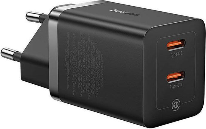 Image du produit Baseus Chargeur mural GaN5 40W, 2x USB C (Noir) (40 W)