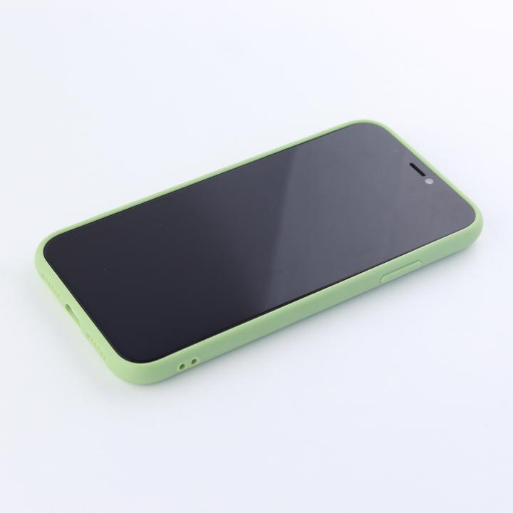Image du produit PhoneLook Coque Silicone Mat Coeur vert clair (Apple iPhone 12 mini)