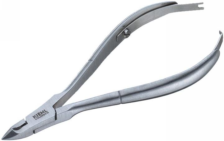 Kiehl Hautzange mittel mittlere Schneide silber 10cm, Schneide: 5mm