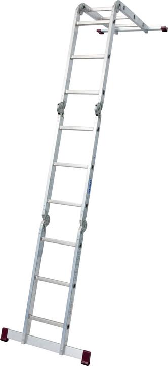 Productafbeelding Krause Knikladder CORDA zilver 4x 3 sporten, H: 100,0 cm (Steigers, 34 cm)