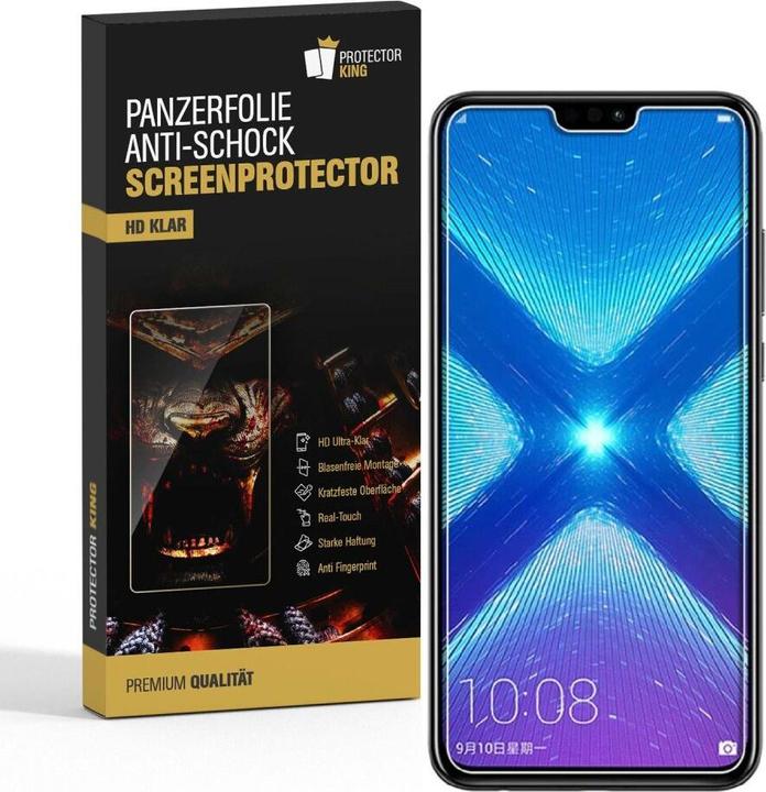 Produktbild Protectorking 2x Panzerfolie Anti-Shock HD Klar (2 Stück, Honor 8X)