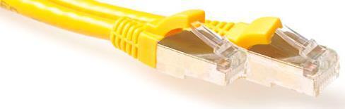 Produktbild Yellow 5 meter LSZH SFTP CAT6A patch cable with RJ45 connectors. Cat6a s/ftp lszh yellow 5.00m (S/FTP, CAT6a, 5 m)