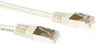 Actual product image 0.25m Cat6a SSTP PiMF 0.25m Cat6a S/FTP (S-STP) Ivory Network Cable (S/FTP, CAT6a, 0.25 m)