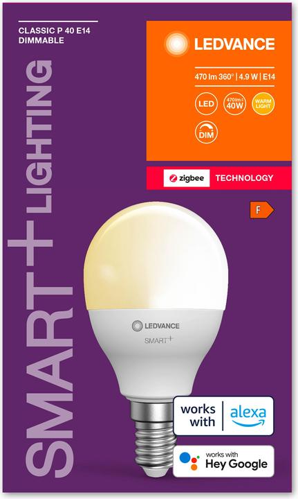 Productafbeelding Ledvance E14 - Drop P45 (E14, 4.90 W, 470 lm, 1 x, F)