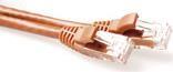 Actual product image Brown 0.5 meter U/UTP CAT6 patch cable snagless with RJ45 connectors. Cat6 u/utp snagless bn 0.50m (U/UTP, CAT6, 0.50 m)
